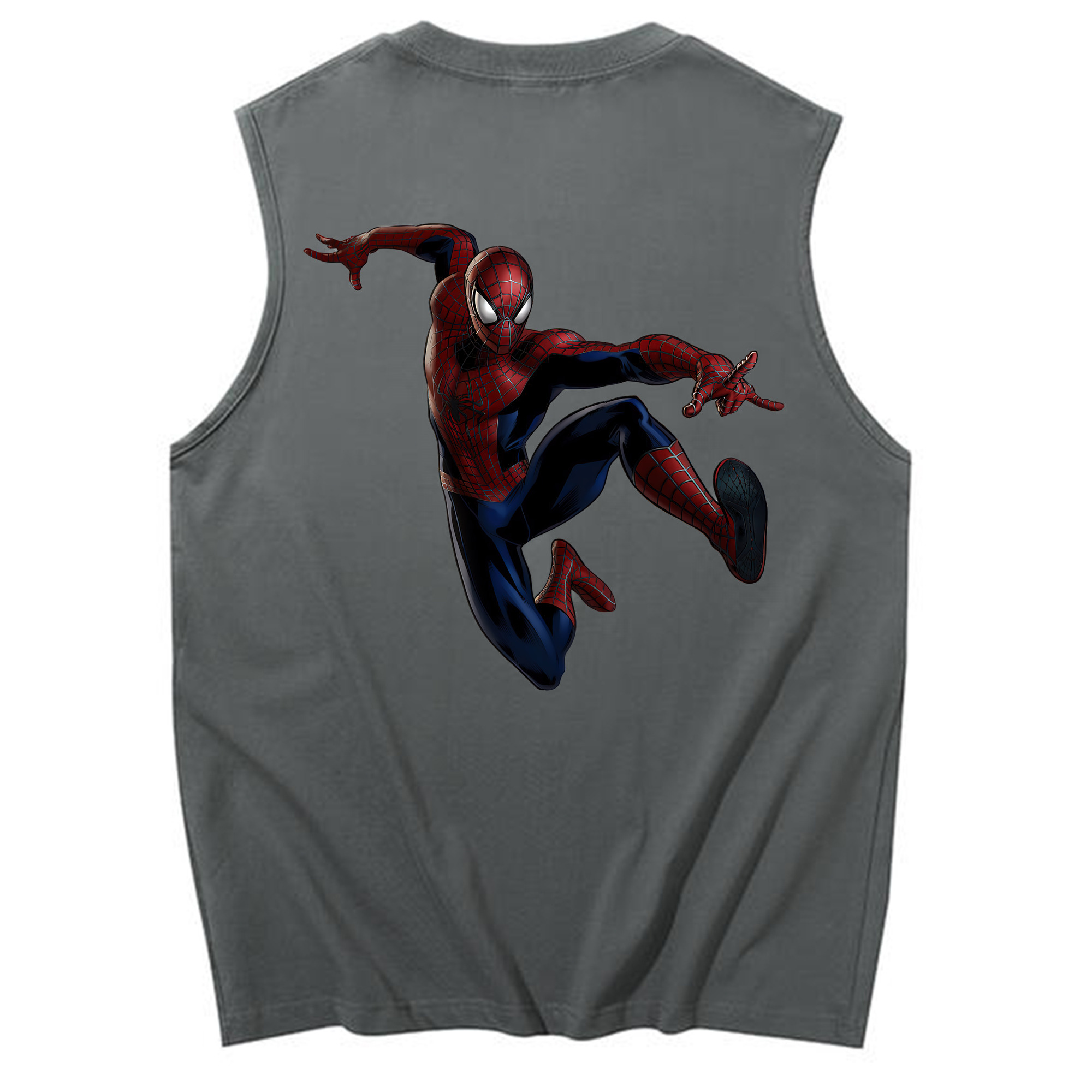 （画像用） Spider Man スパイダーマン コットン100％タンクトップ（背面プリント）